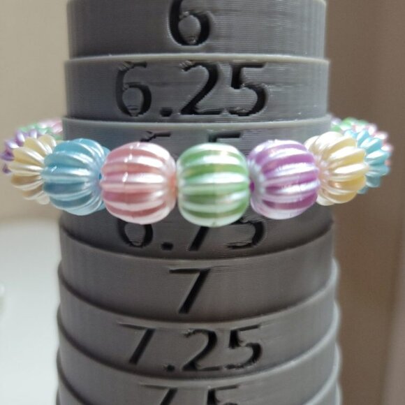 NWT Shiny Pastel Dinner Mint Stretch Bracelet Blue, Purple, Yellow, Pink, Green - Picture 6 of 7